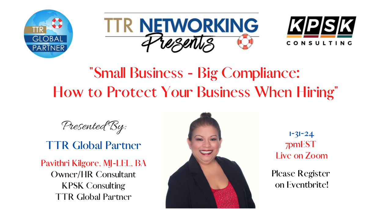 Small Business – Big Compliance with Pavithri Kilgore with KSPK Consulting!