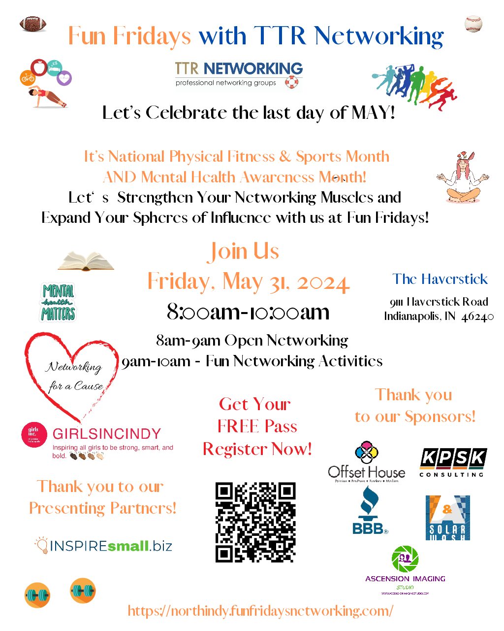 TTR Fun Friday-5/31/24- Celebrate Sports, Physical Fitness and Mental Health Awareness Month with Us!