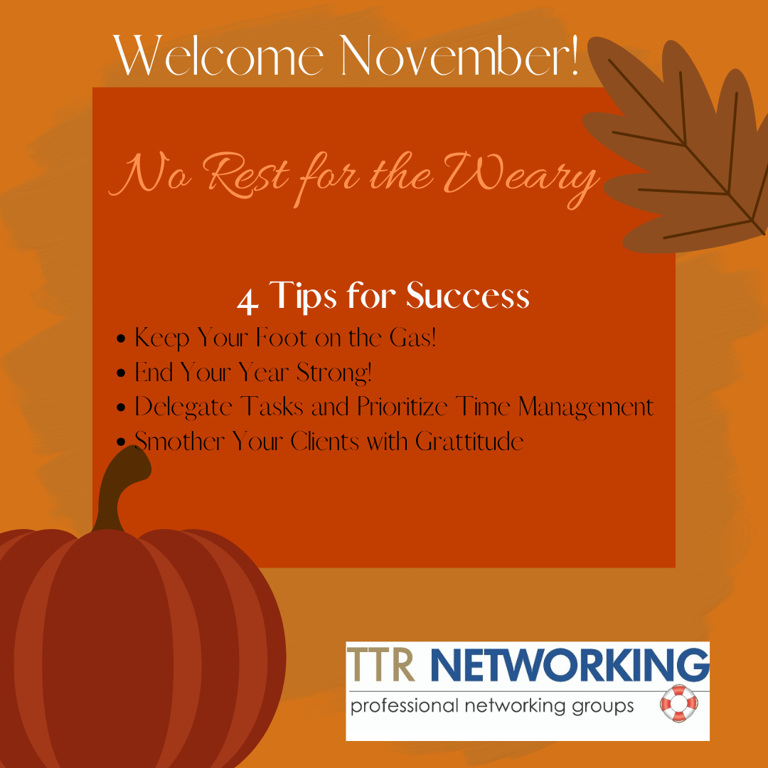 November 2024- TTR Theme For The Month- No Rest For The Weary!