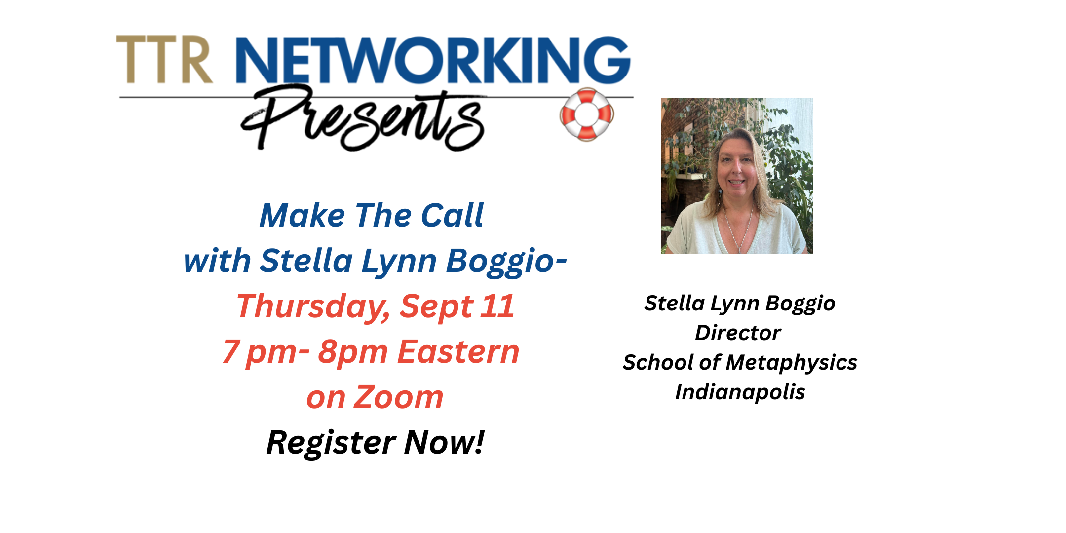 Make The Call with Stella Lynn Boggio,Director of Metaphysics Indianapolis!