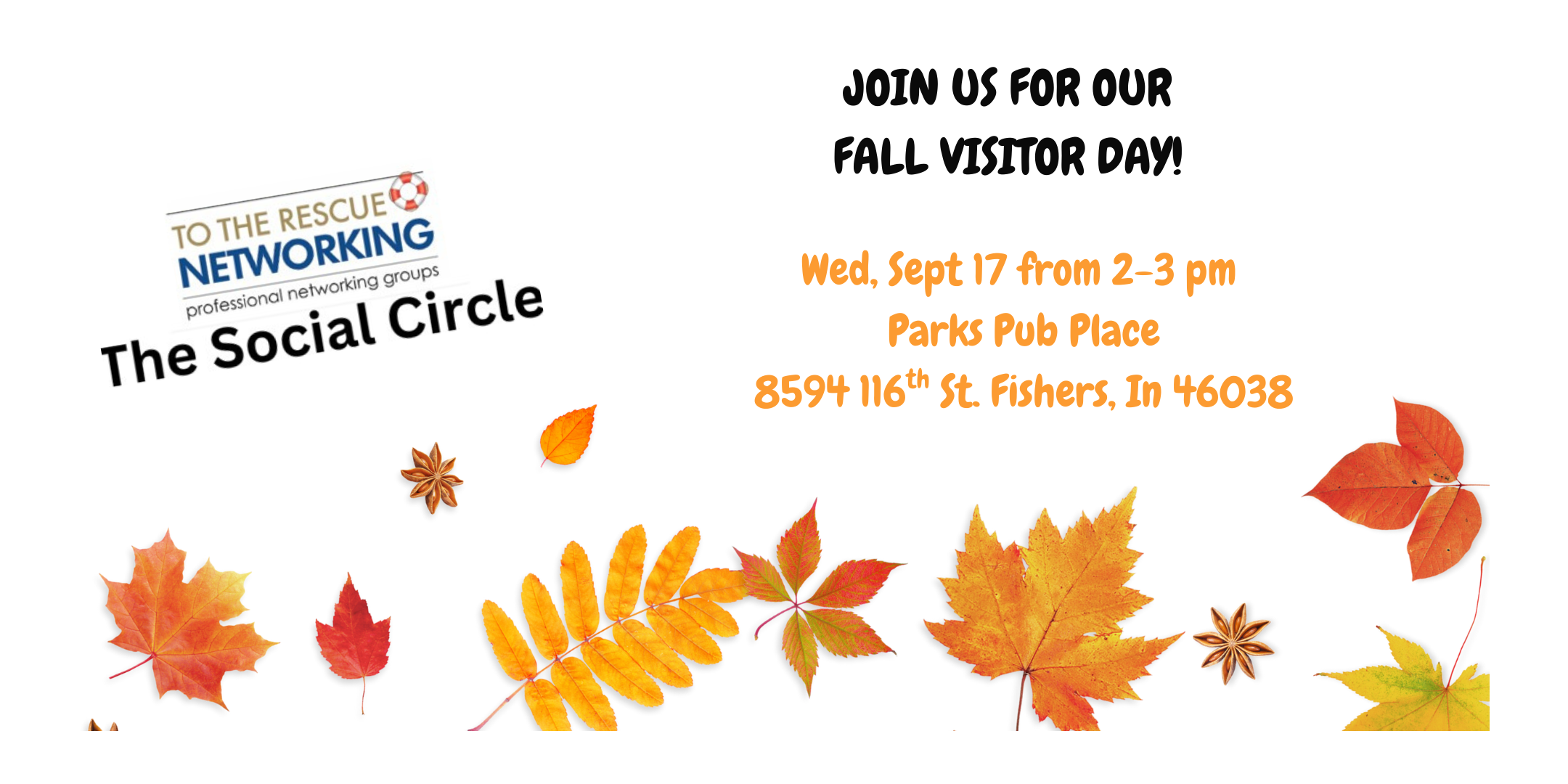 Social Circle's Fall  Visitor Day-  Wed Sept 17, 2-3 pm, Parks Place Pub!