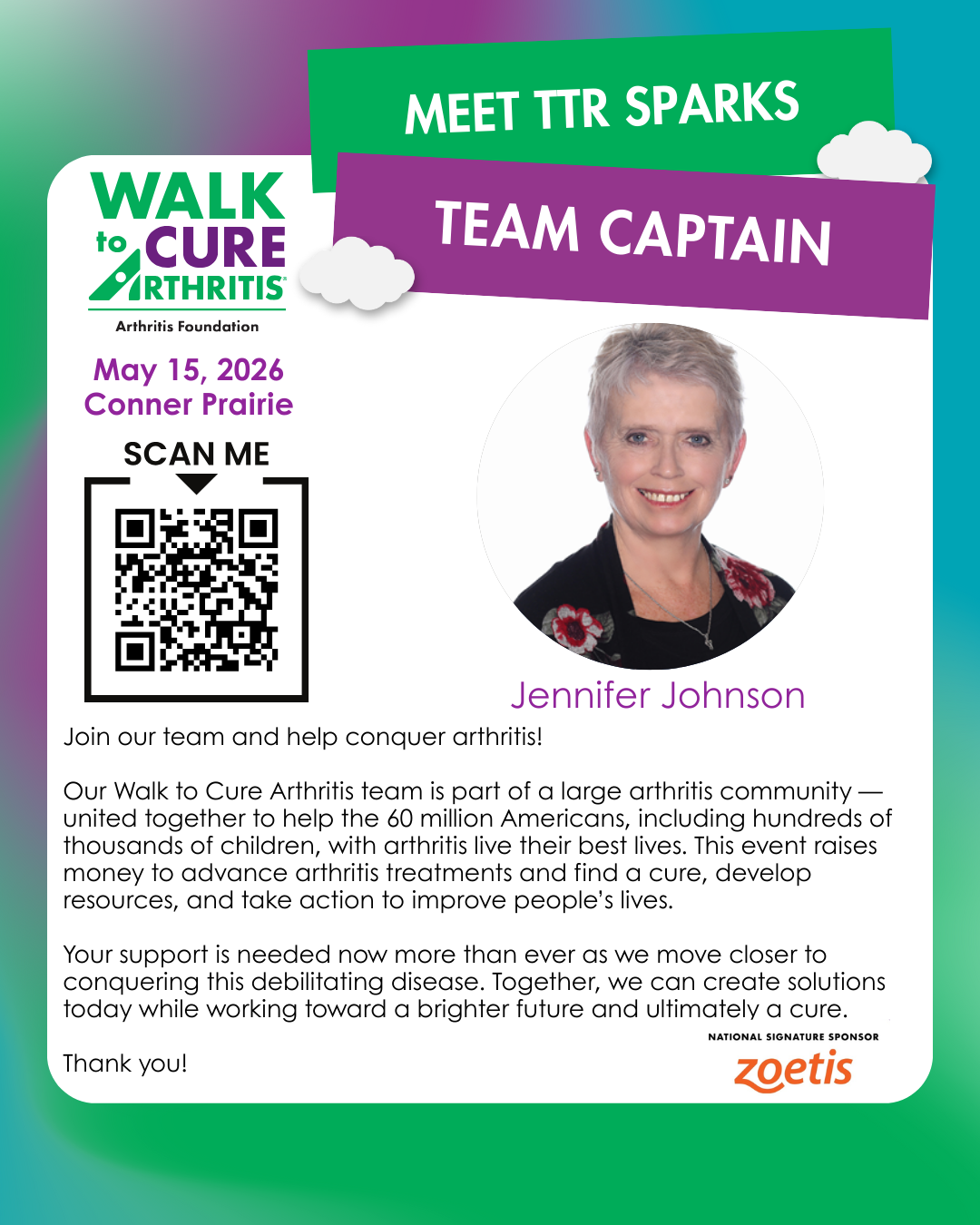 To The Rescue, LLC & TTR Sparks Honored as Community Champion at The Walk To Cure Arthritis, May 15, 2026!