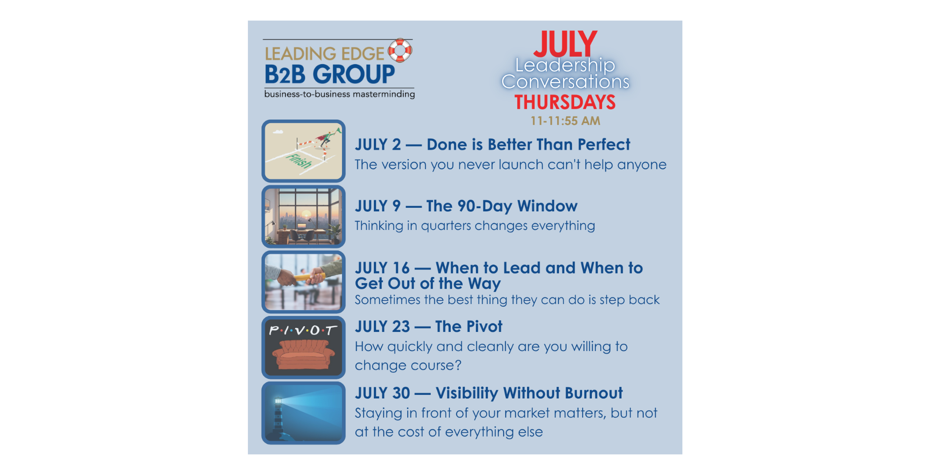 The Leading Edge B2B Group-  2026 - Please Join Us!