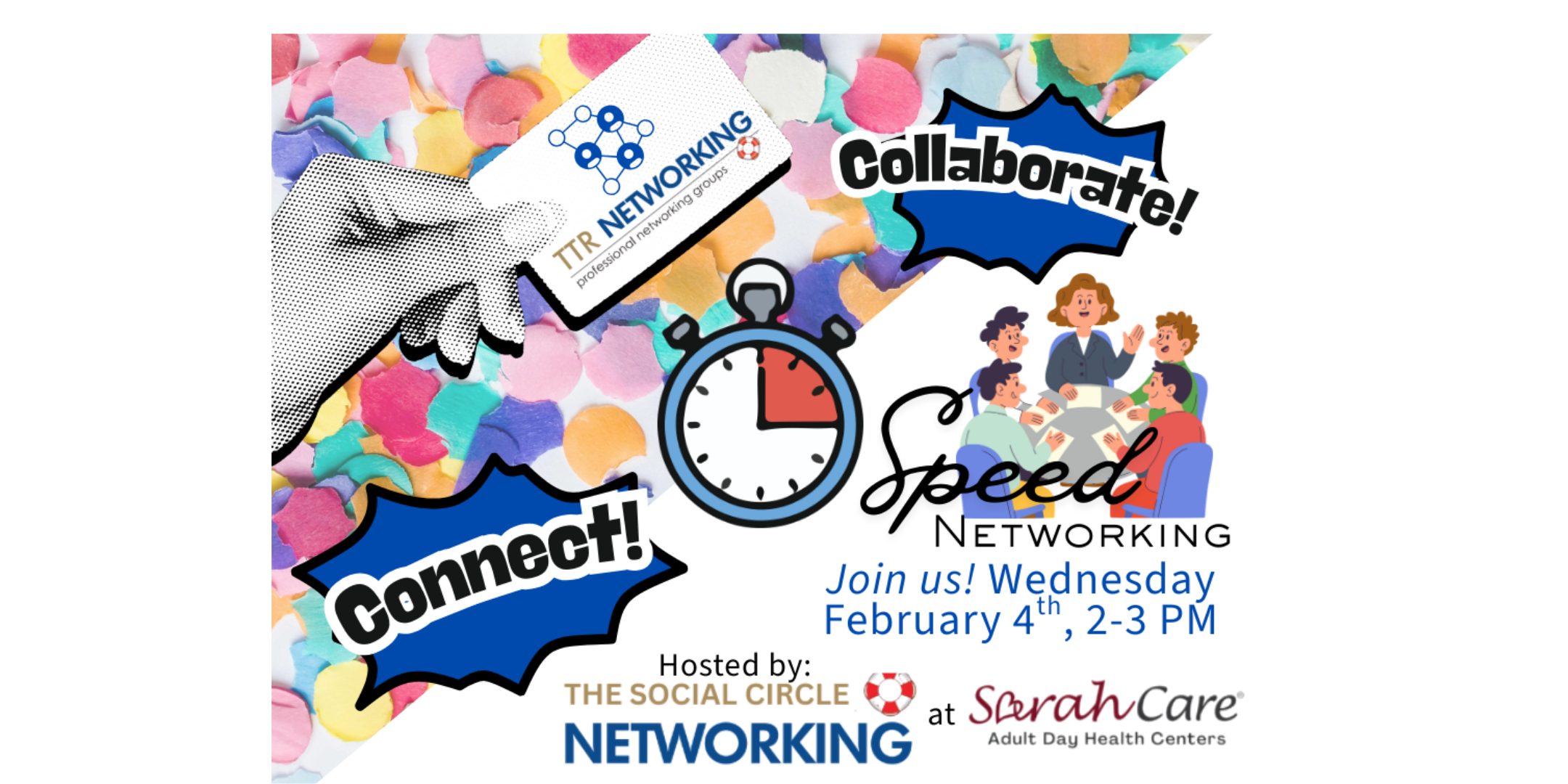 TTR Networking SpeedNetworking - Wed Feb 4, 2026- 2-3 pm- SarahCare Indy!