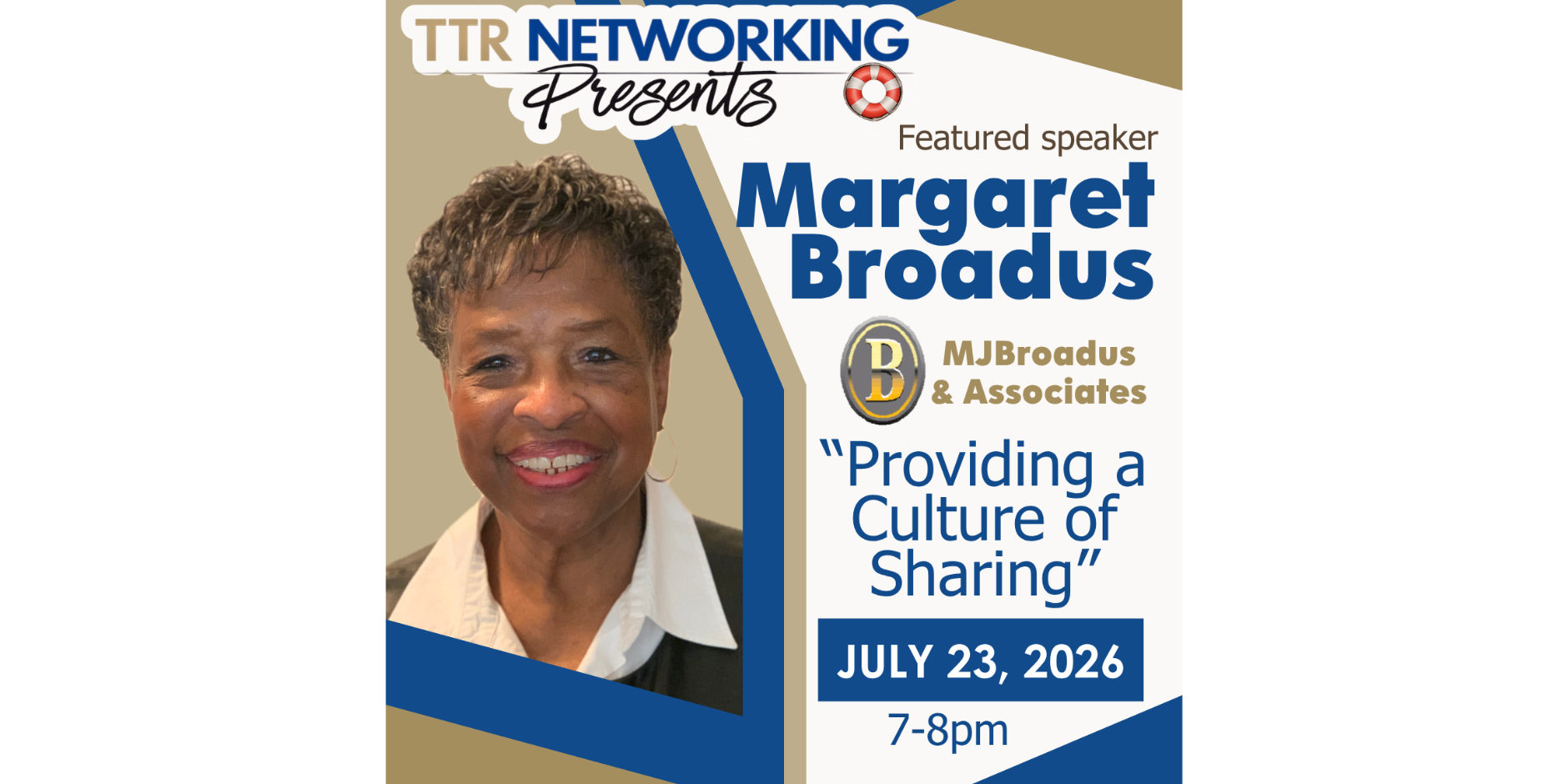 TTR Presents : Margaret Broadus- Providing A Culture of Sharing!