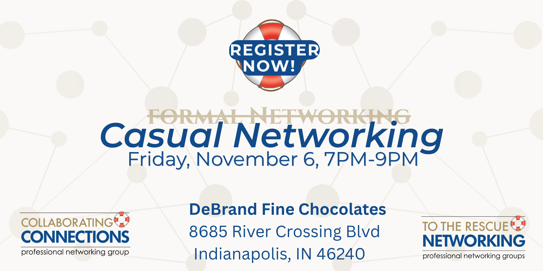 Collaborating Connections  Fun! Fri, Nov 6, 7 PM-DeBrand's Fine Chocolate